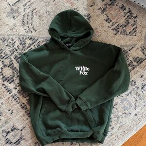 Women’s White Fox Green Hoodie